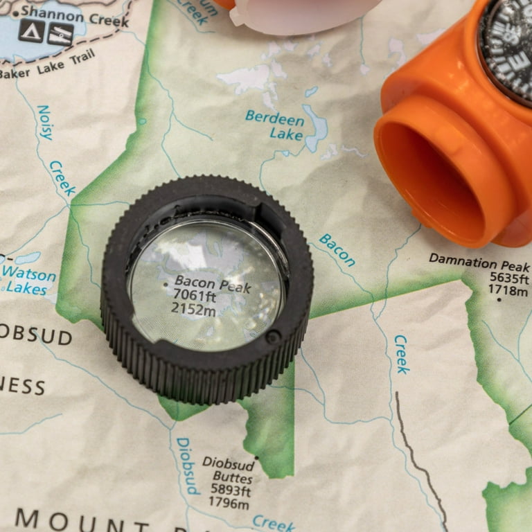 7 in 1 Survival Whistle Multi-Case with LED Flashlight Compass