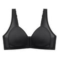 thumbnail image 4 of Eashery Womens Bra Push Up Full Coverage Deep V Push Up Bra Cotton Bras for Women Plus Size Black L, 4 of 4