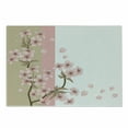 thumbnail image 1 of Japanese Cutting Board, Romantic Sakura Blooms Flowers Petals Spring Wind Eastern Nature Theme, Decorative Tempered Glass Cutting and Serving Board, Small Size, Sand Brown Pale Pink, by Ambesonne, 1 of 1