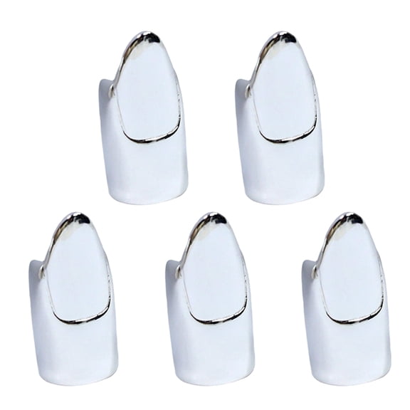 Necvior 5 Pack Multifuntional Nail Rings Easy to Wear Manicure Jewelry Finger Tip Rings
