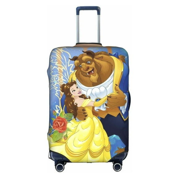 Double-sided Printed Luggage Cover Beauty and Beast Travel Suitcase Protector Baggage Covers Small