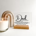 thumbnail image 4 of Personalized Wood Table Desk Stand Fathers Day Plaque, Meaningful Gift for Father's Day, Gifts for Daddy, Personalized Gift for Dad, Stepdad, 4 of 6