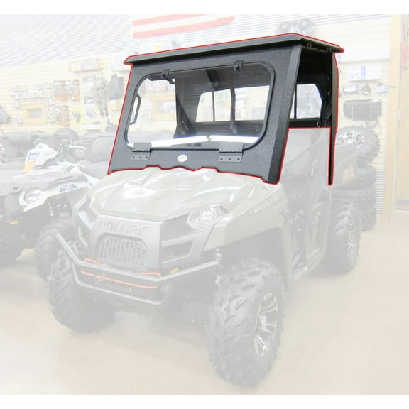 All Steel Complete Cab Enclosure NoDoor for Polaris 10-14 Ranger 400 500 Midsize