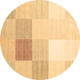 thumbnail image 1 of Ahgly Company Indoor Round Abstract Brown Contemporary Area Rugs, 6' Round, 1 of 4