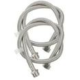 thumbnail image 1 of Miangastore 2pcs Stainless Steel Washing Machine Hose 1/2 Inch Washer Machine Extension Pipe, 1 of 9