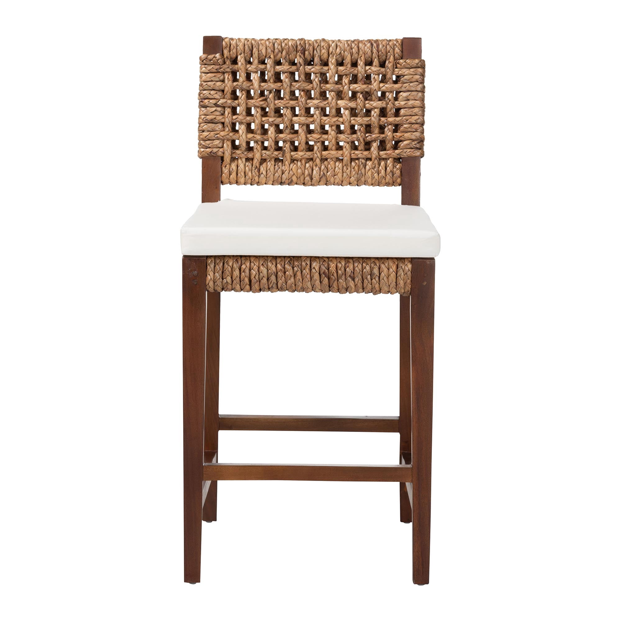 bali & pari Alise Boho Counter Stool, Counter Height, Seat Height of 24", Earthy Brown