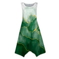 thumbnail image 4 of YDKZYMD Summer Casual Dresses for Women Floral Flowers Wedding Maxi Beach Boho Tank Dresses Hem Sundress Petite Sleeveless Midi Dress with Pockets Dark Green L, 4 of 5