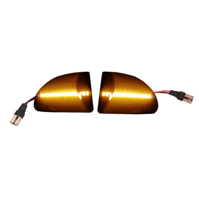 Luz de posición lateral ahumada negra con luz amarilla, resistente al envejecimiento, de repuesto para Smart Fortwo Cabrio A451