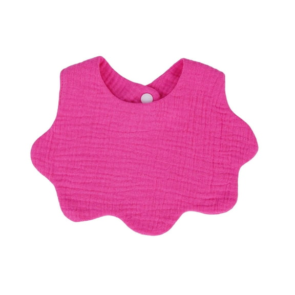 Wlynlyn Unisex Baby Bibs Unisex Cotton Button Closure Drooling Teething Towel Newborn Boys Girls Solid Color Bibs