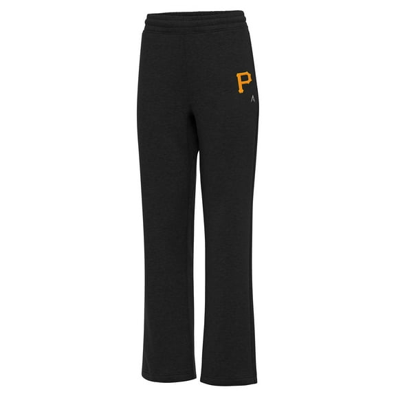 Women's Antigua Black Pittsburgh Pirates Victory Sweatpants