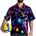 thumbnail image 4 of Game Controller Men's Casual Spread Collar Hawaiian Short Sleeve Button Down Summer Beach Tops, 4 of 6
