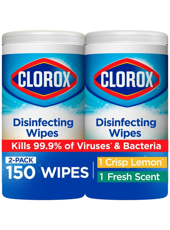 Clorox Disinfecting Wipes Value Pack, Bleach Free Cleaning Wipes, 75 Count Each, 2 Pack