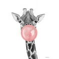 thumbnail image 2 of Nieman, Rachel 15x18 Black Ornate Wood Framed with Double Matting Museum Art Print Titled - Bubblegum Giraffe, 2 of 4