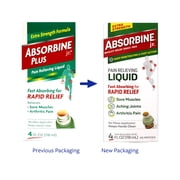4 Pack - Absorbine Jr. Plus Pain Relieving Liquid 4 oz