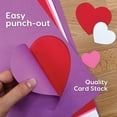 thumbnail image 5 of FreshCut Crafts Punch Out Paper Cutouts, Spring Holiday Shapes, Valentine Hearts, Shamrocks & Easter Bunny, 228 Pieces, 5 of 6