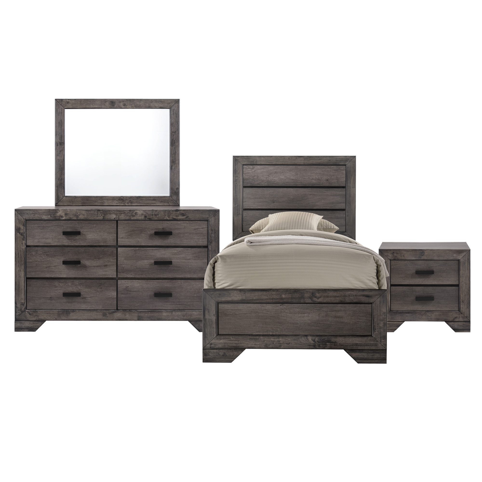 Picket House Furnishings Grayson Youth Twin Panel 4PC Bedroom Set