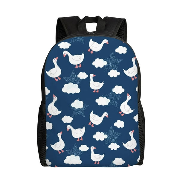 Balery Cute Goose On Blue Sky Mochila - Mochila Estilosa y Duradera para Laptop de 15 Pulgadas con Tela Oxford Impermeable