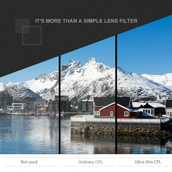 Metal Glass Circular Polarizer, Brighter Lens Filter, For CPL Filter CPL Lens Photography Lovers