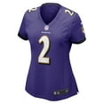 thumbnail image 2 of Women's Nike Nate Wiggins  Purple Baltimore Ravens  Game Jersey, 2 of 7