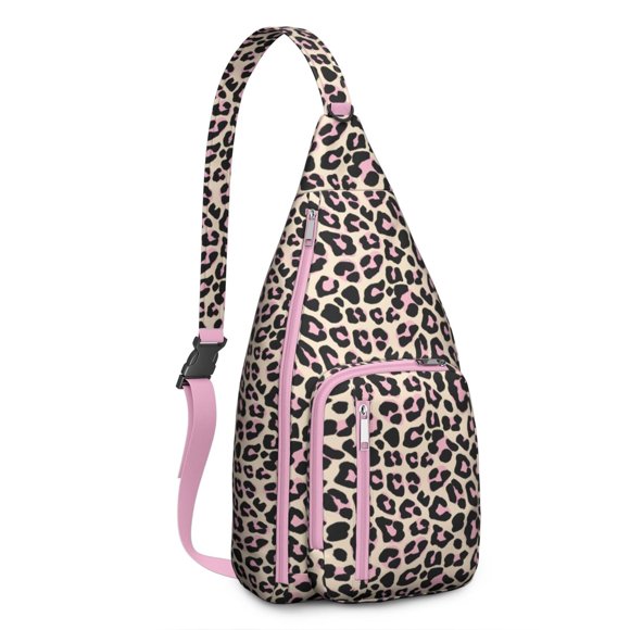 Cheetah Sac à Dos à Bandoulière - Design Léopard Tropical, Sac Compact et Léger pour Essentiels