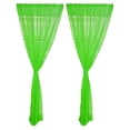 thumbnail image 1 of Juego  de ventana transparente de 2 piezas lavable Verde - 200x270cm Zulema Cortina de cocina transparente, 1 of 8