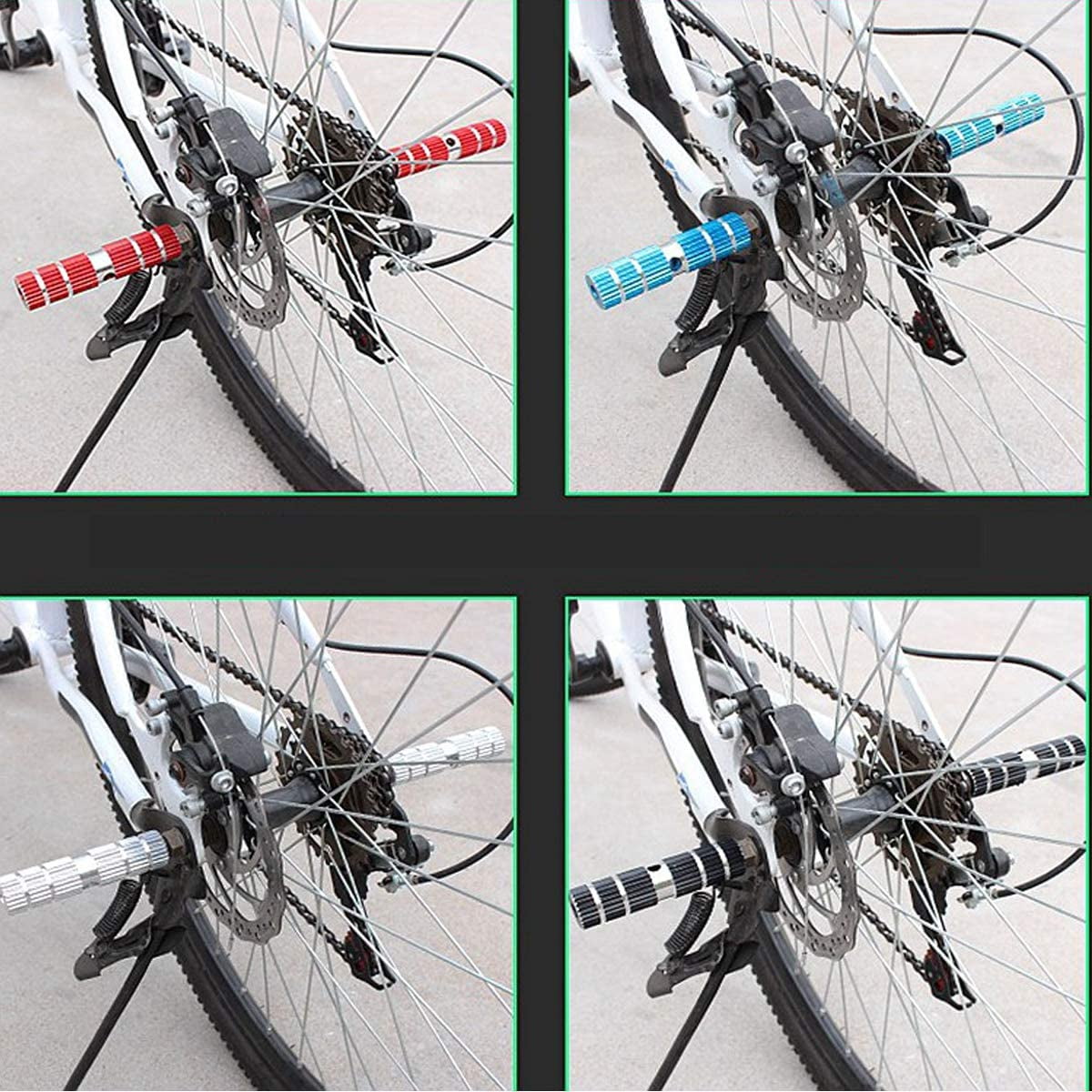 Pedales Antiderapantes en Alliage d aluminium pour BMX Cale Pied Velo Pegs BMX Pedale de Velo Pegs VTT Pegs Velo velo Pegs Repose Pieds Cylindriques