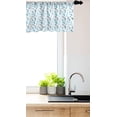 thumbnail image 3 of Ambesonne Ocean Window Valance, Jumping Dolphin, 54" X 18", White Blue Grey, 3 of 3