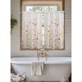 thumbnail image 7 of Kitchen Curtains 45 Inches length, Spring Flowers Window Treatment Curtain Drapes, Watercolor Wildflowers Farmhouse Floral Lightweight Window Panels for Living Room Bedroom, 52"x45", 2 Panels, 7 of 7
