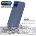 thumbnail image 2 of Galaxy A12 Case for Samsung Galaxy A12 Case Military Drop Shockproof  Heavy Duty Rugged 3 in 1 Protection Cover for Galaxy A12 Phone Case (Navy+Blue), 2 of 13