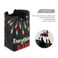 thumbnail image 3 of Yayeee Freestanding Laundry Hamper with Handle Collapsible Large Storage Basket for Clothes, Black Christmas Light, 3 of 7