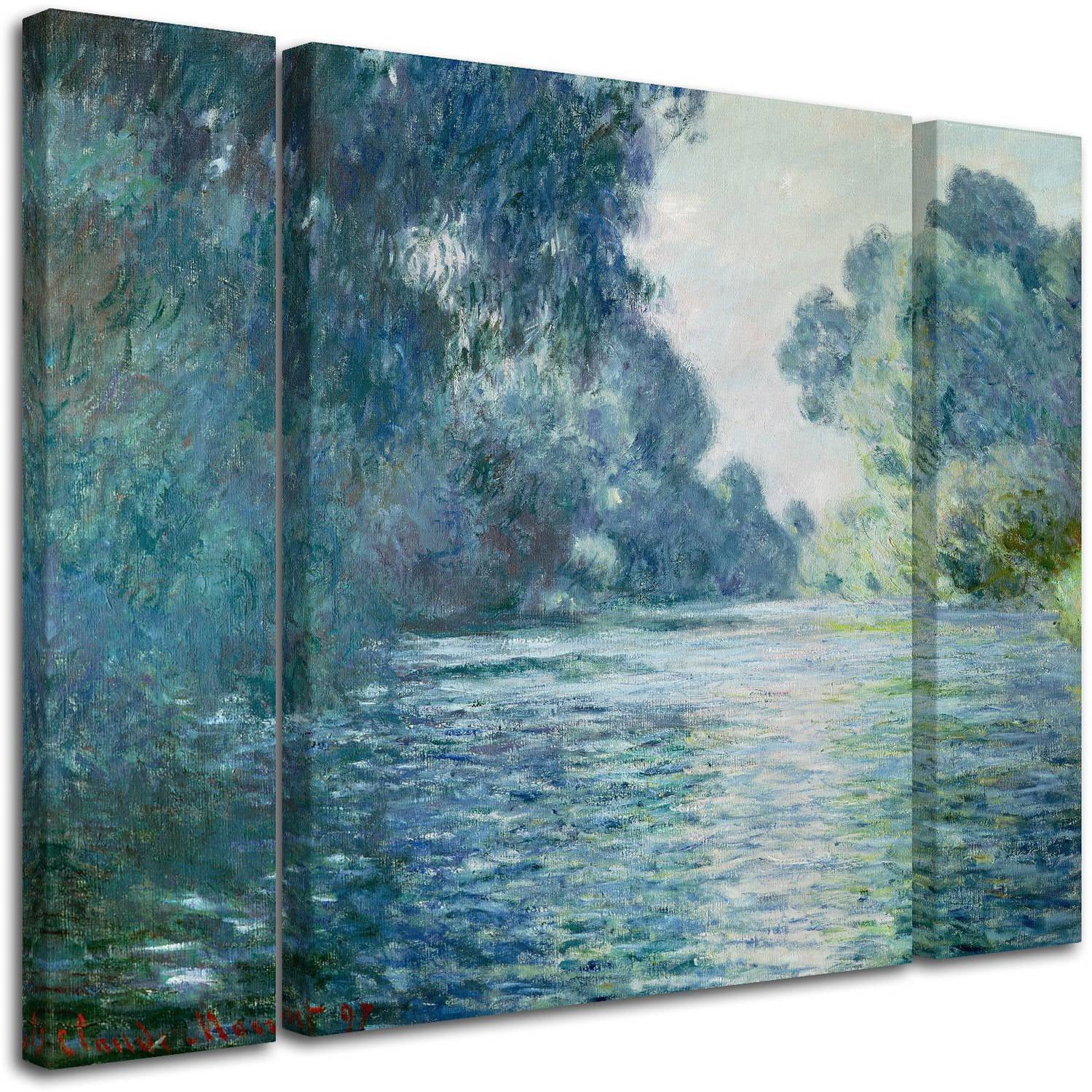 Claude Monet "Branch of the Seine" Multi Panel Art Set