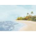 thumbnail image 2 of Rhyan, Vivien 18x14 White Modern Wood Framed Museum Art Print Titled - New Tropical Beach I, 2 of 4