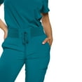 thumbnail image 4 of Monarch Uniforms Stretchy Scrubs Women's Jogger Scrub Set In Regular and Petite Jogger Scrubs with Tuck-In Top for Women, 4 of 5