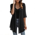 thumbnail image 2 of Womens Solid Color Casual Lightweight Jacket, 2 of 9