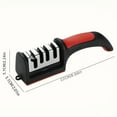 thumbnail image 6 of Professional 4-Stage 4-in-1 Kitchen Knife Sharpener, Tungsten Steel & Ceramic Blade Restorer, Fast Blade Polishing Tool with Non-Slip Base, Ergonomic Safe Sharpening Tool for All Household Kitchen Kn, 6 of 10