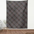 thumbnail image 3 of Ambesonne Abstract Geometry Fabric by the Yard Upholstery, Ethnic Circle Dot, 3 Yards, Grey Pale Vermilion, 3 of 4