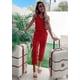 thumbnail image 2 of Conjunto Deportivo PRETTYGARDEN para Mujer, 2 Piezas, Rojo, Talla S, 2 of 5