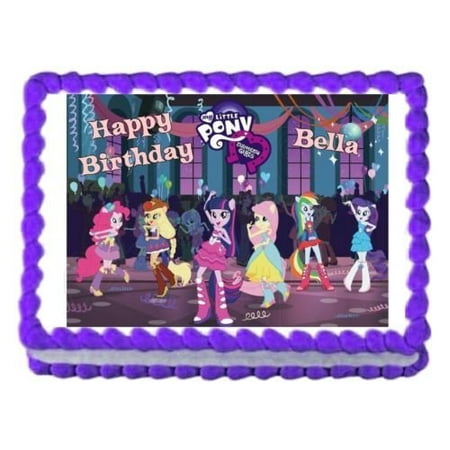 My Little Pony Cake Decoration - MY LITTLE PONY Equestria Girls edible cake topper decoration cake image sheet