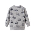 thumbnail image 2 of ATAIKU Toddler Boys Excavator Sweatshirts Long Sleeve Sport Pullover Crewneck Tops for Kids, 2 of 8
