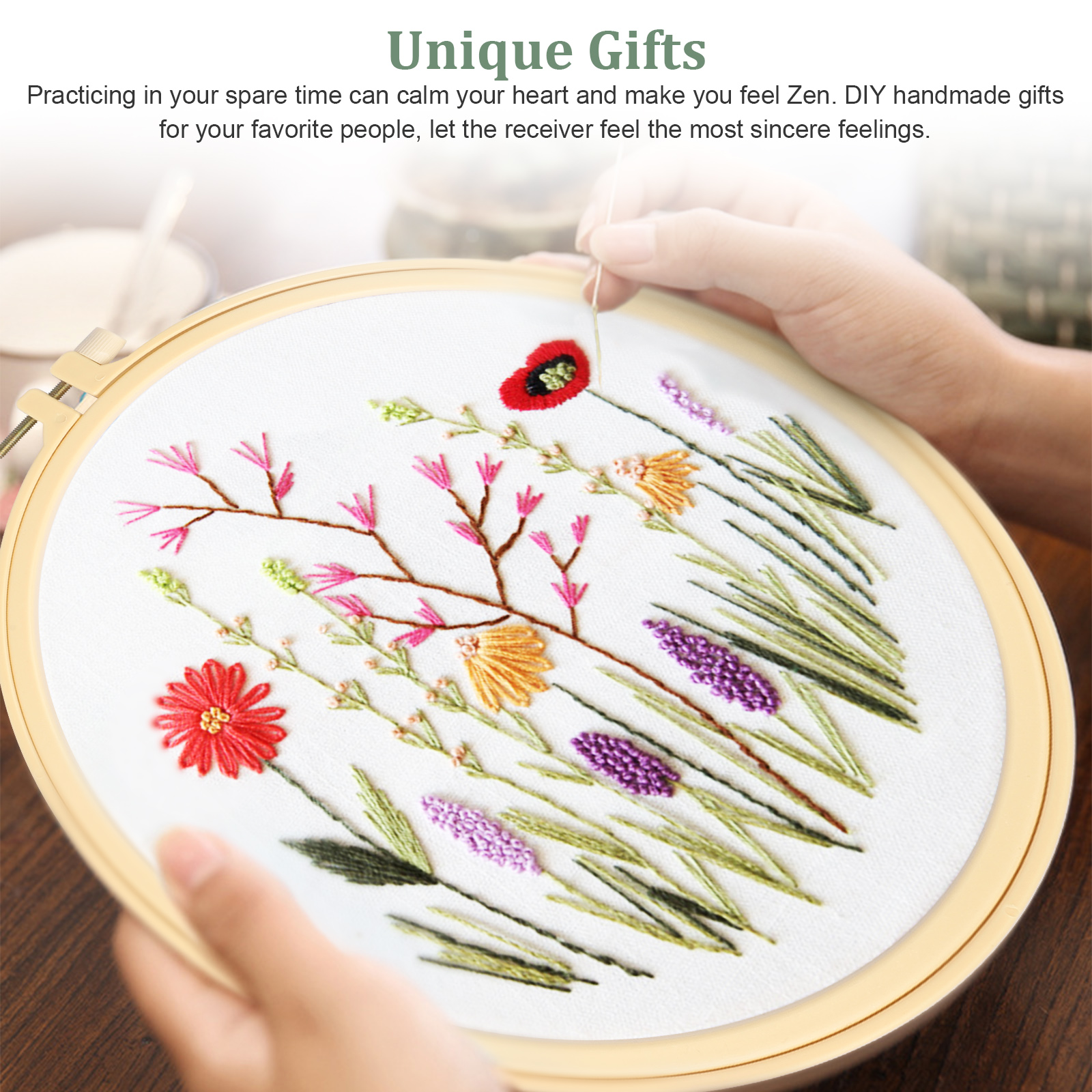 Celectigo Embroidery Kit for Beginners 4-Pack photo 2