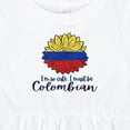 thumbnail image 4 of Inktastic I'm So Cute, I Must Be Colombian Sunflower Girls Baby Dress, 4 of 5