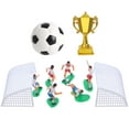 thumbnail image 4 of 1 juego de decoración para tartas de fútbol, decoración de tartas con temática de fútbol, decoraciones de paisajes, figura de fútbol en miniatura, 4 of 8