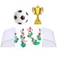 thumbnail image 4 of 1 juego de decoración para tartas de fútbol, decoración de tartas con temática de fútbol, decoraciones de paisajes, figura de fútbol en miniatura, 4 of 8
