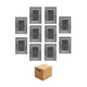 thumbnail image 1 of Placa Inox Con Contacto Dúplex, Acero Inoxidable, 10 Pzas Belug Plateado, 1 of 4