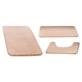 thumbnail image 1 of Alfombra de baño de 3 piezas con forma de U, antideslizante, para baño y spa Rosa claro, 1 of 7