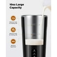 thumbnail image 6 of 4-in-1 Milk Frother and Steamer, Electric Milk Steamer with Keep Warm Function, Automatic Warm and Cold Foam Maker for Coffee, Black, 6 of 9