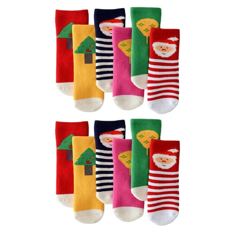 

NUOLUX 6 Pairs Autumn Winter Kids Thicken Cotton Socks Floor Socks Warm Sock (Size M)