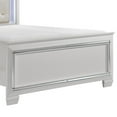 thumbnail image 4 of Benjara Noah California King Bed- LED Backlit Crystal Tufted Headboard- White, 4 of 5