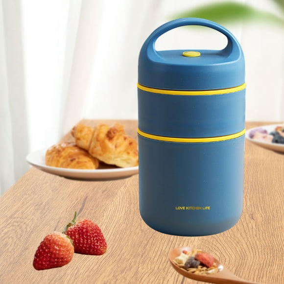 Insulated Lunch Box Soup Thermos Container Stainless Steel Portable Food Jar for Adults Work Office Picnic Outdoor Hiking Commuting Leakproof Thermal Meal Prep