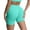 Mint Green, variant on Women's Seamless Scrunch Shorts - High Waisted Gym Yoga Shorts - Nylon/Spandex, XS-XL - 4-Way Stretch, Lifting